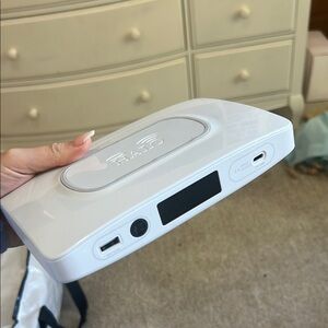 White Portable Audio Device